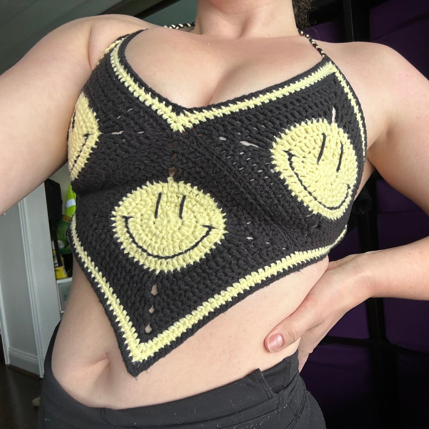 Smiley Face Bandana Top