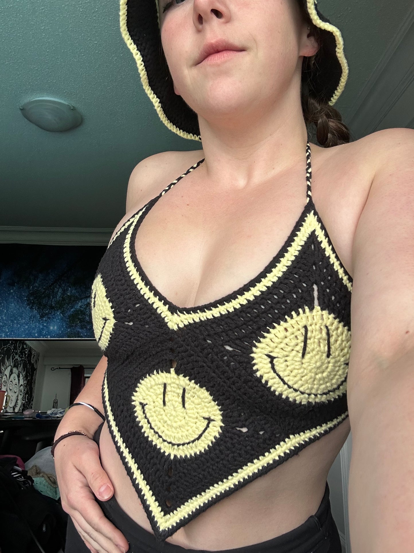 Smiley Face Bandana Top